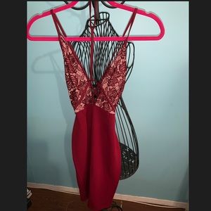 Lace choker dress